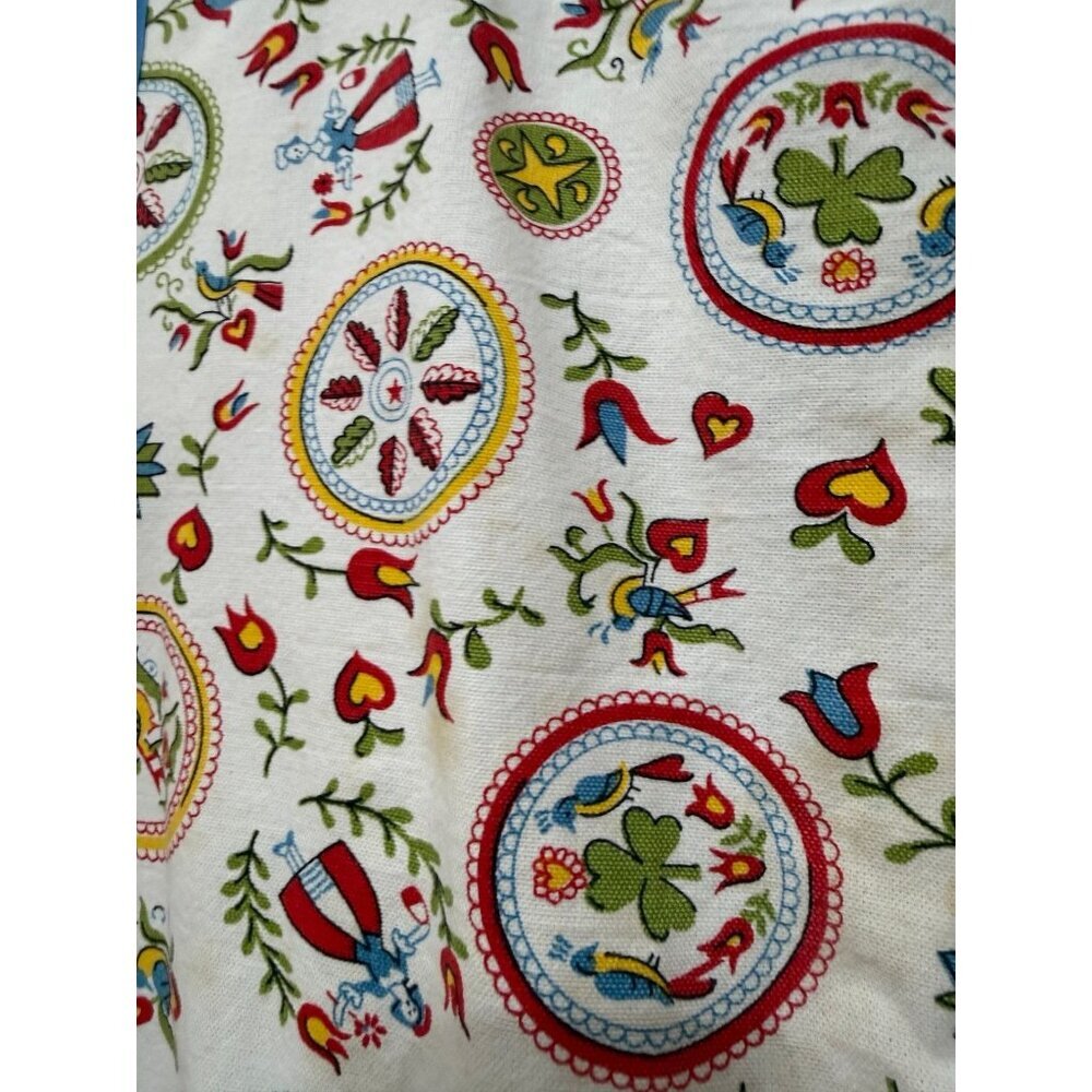 Vintage Amish Farmhouse Quilted Apron Vest Floral Print - Picture 7 of 11